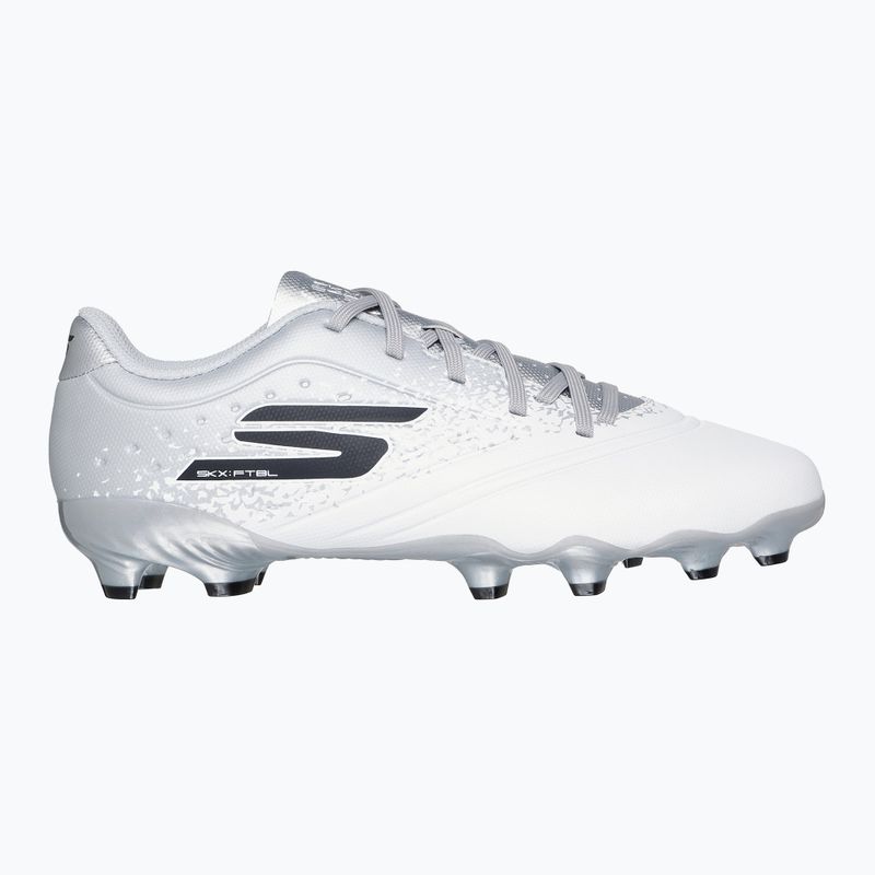 Încălțăminte de fotbal pentru copii SKECHERS Razor 1.5 Youth Jr FG white/silver 9