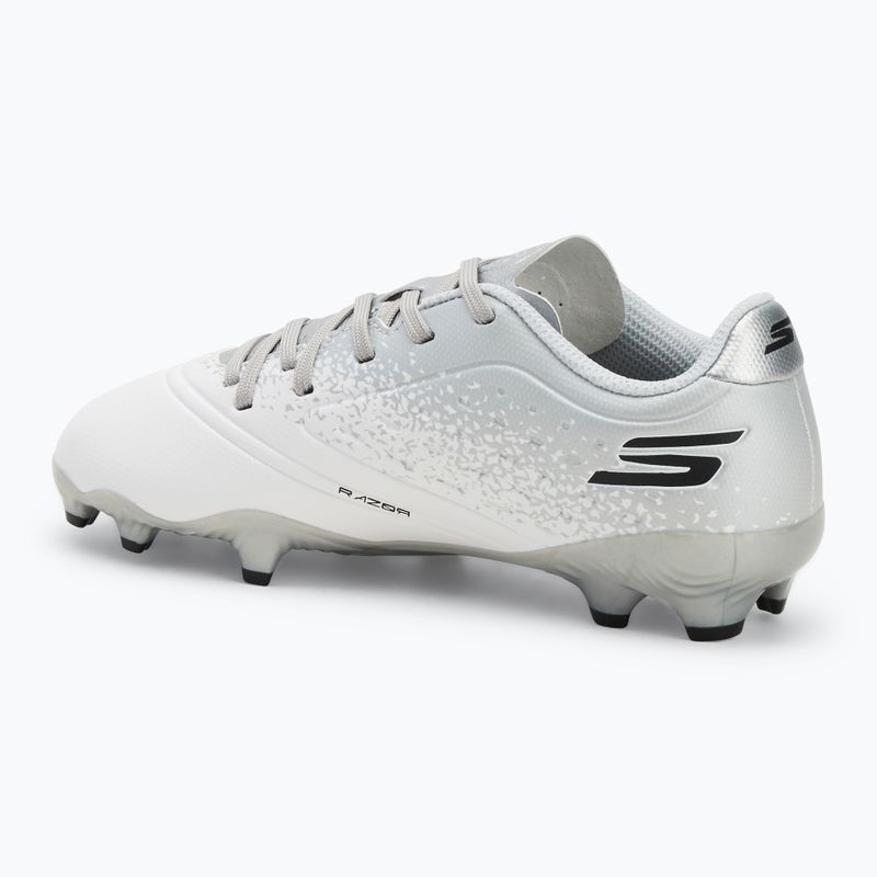 Încălțăminte de fotbal pentru copii SKECHERS Razor 1.5 Td Jr FG white/silver 3