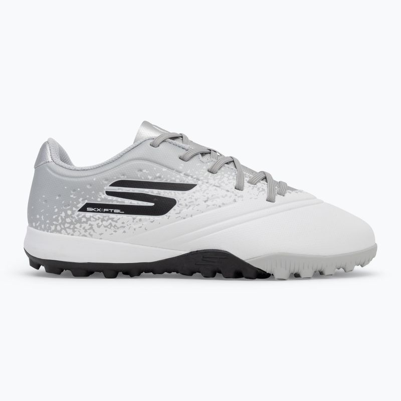 Încălțăminte de fotbal pentru copii SKECHERS Razor 1.5 Youth Jr TF white/silver 2