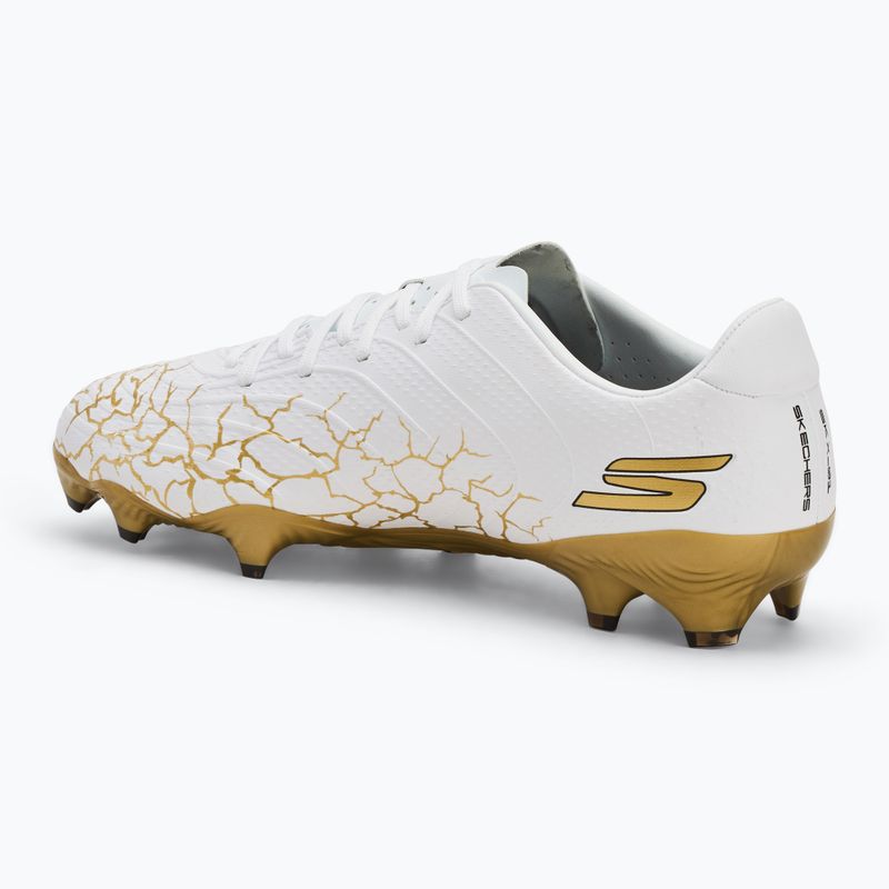 Încălțăminte de fotbal pentru bărbați SKECHERS Skx_ 1.5 Academy FG white/gold 3
