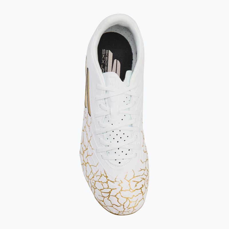 Încălțăminte de fotbal pentru bărbați SKECHERS Skx_ 1.5 Academy FG white/gold 5