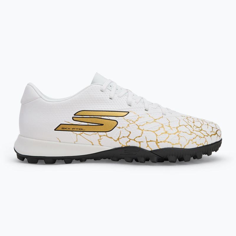 Încălțăminte de fotbal pentru bărbați SKECHERS Skx_1.5 Academy TF white/gold 2