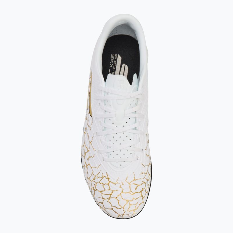 Încălțăminte de fotbal pentru bărbați SKECHERS Skx_1.5 Academy TF white/gold 5