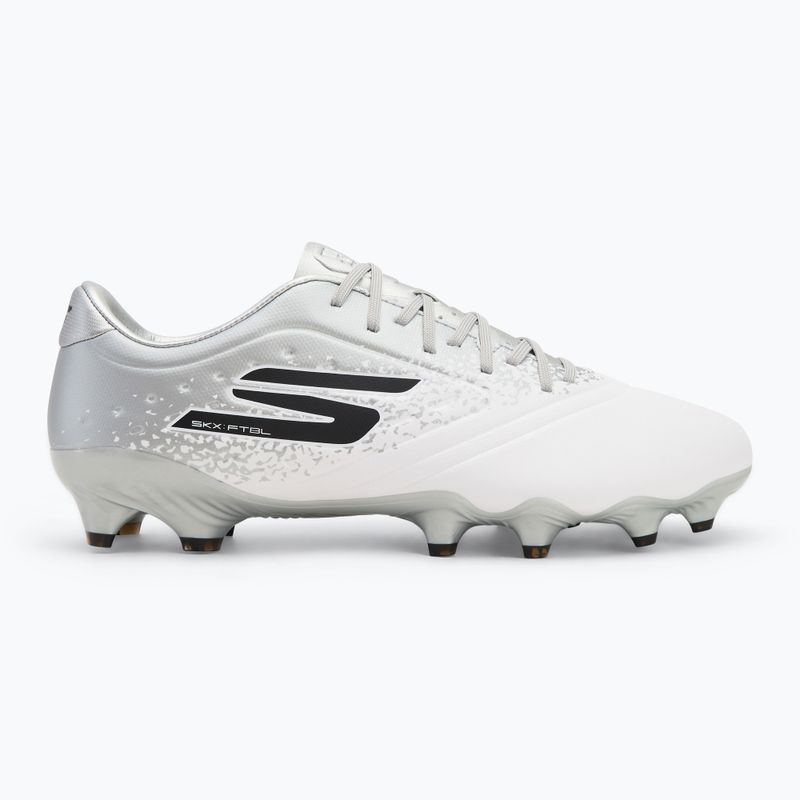 Încălțăminte de fotbal pentru bărbați SKECHERS Razor 1.5 Academy FG white/silver 2