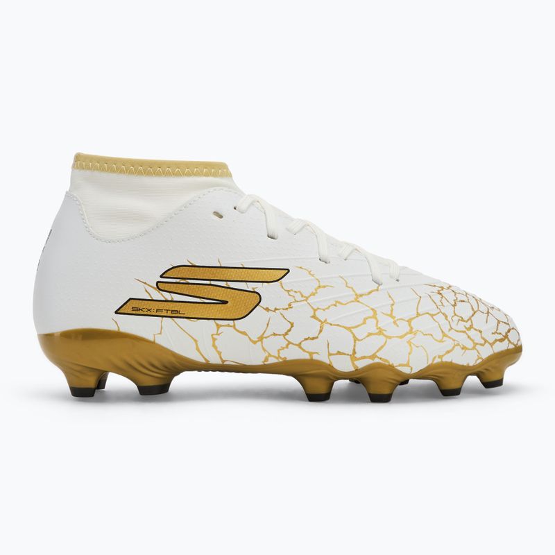 Încălțăminte de fotbal pentru copii SKECHERS Skx 1.5 Youth High Jr FG white/gold 2
