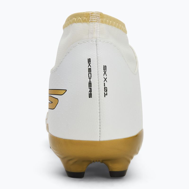 Încălțăminte de fotbal pentru copii SKECHERS Skx 1.5 Youth High Jr FG white/gold 6