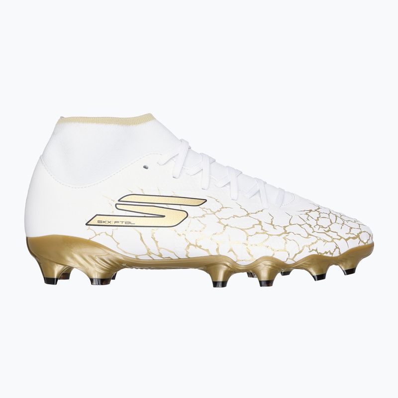 Încălțăminte de fotbal pentru bărbați SKECHERS Razor 1.5 Academy FG white/gold 9
