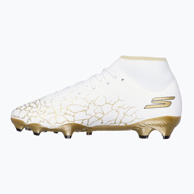 Încălțăminte de fotbal pentru bărbați SKECHERS Razor 1.5 Academy FG white/gold 10