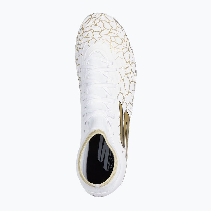 Încălțăminte de fotbal pentru bărbați SKECHERS Razor 1.5 Academy FG white/gold 11