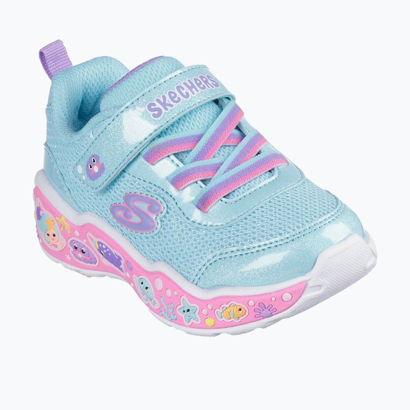 Încălțăminte pentru copii SKECHERS Play Scene Fun Squad turquoise