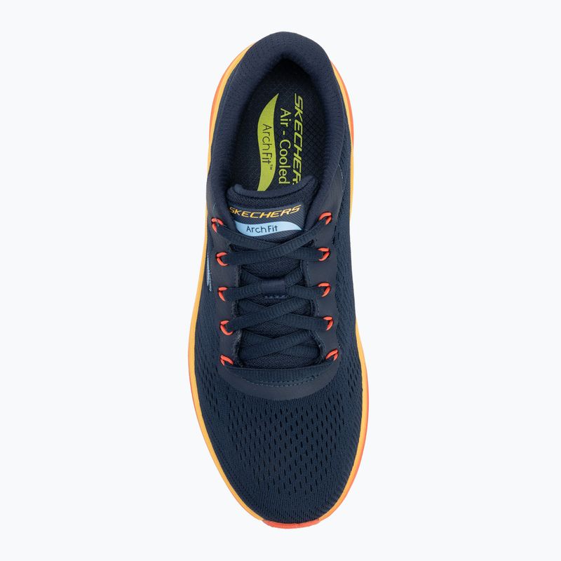 Încălțăminte pentru bărbați SKECHERS Arch Fit 2.0 navy leather/multi trim 5