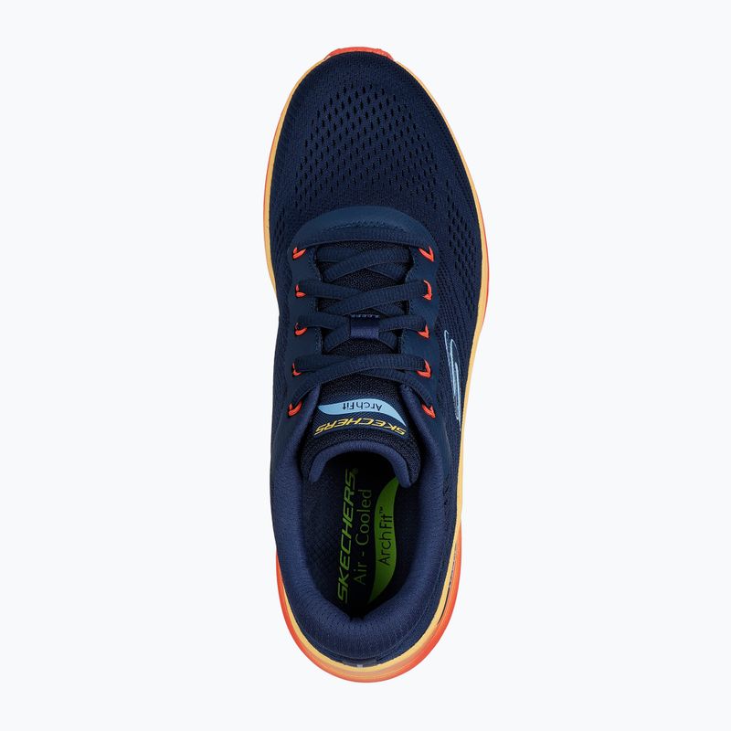 Încălțăminte pentru bărbați SKECHERS Arch Fit 2.0 navy leather/multi trim 5