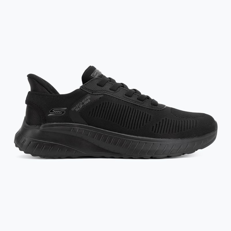 Încălțăminte pentru bărbați SKECHERS Bobs Squad Chaos Solid Step black 2
