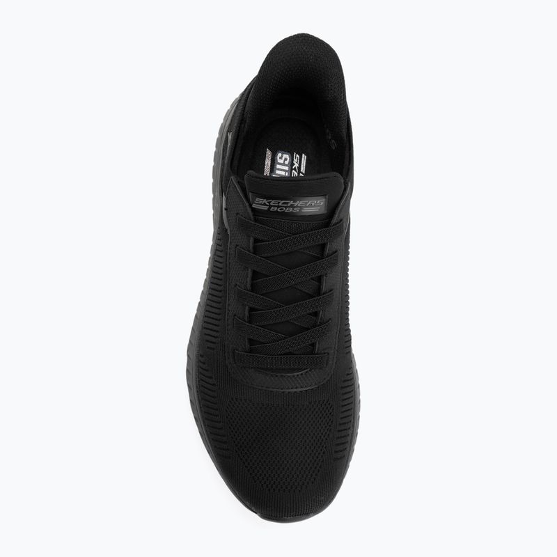 Încălțăminte pentru bărbați SKECHERS Bobs Squad Chaos Solid Step black 5