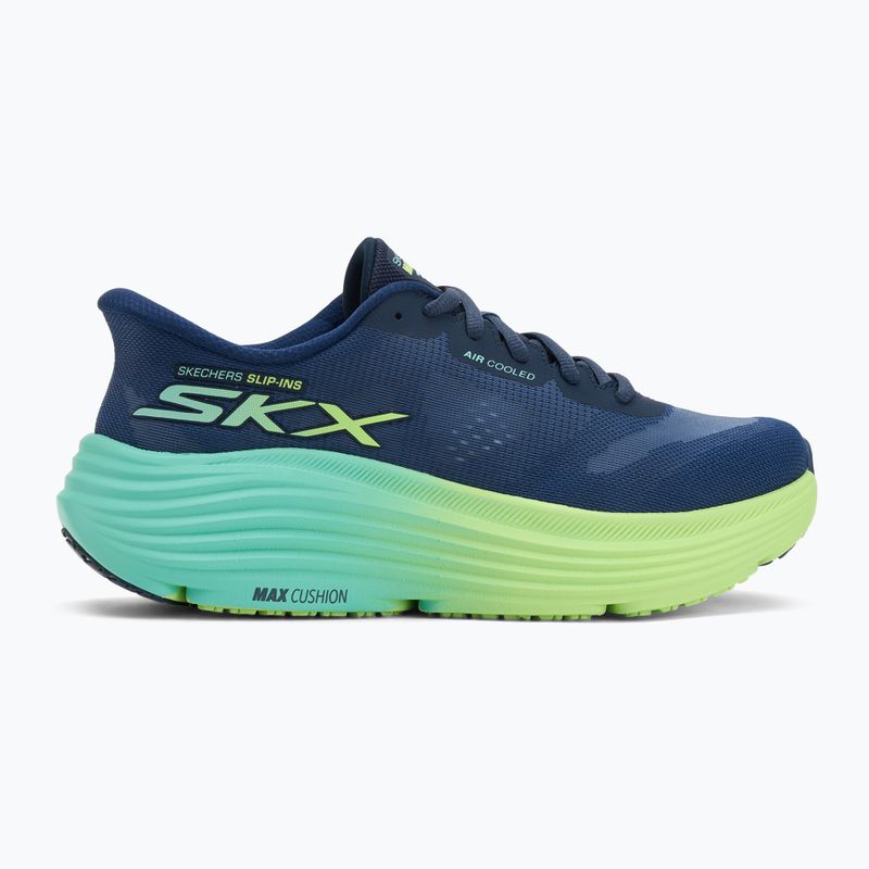 Încălțăminte de alergare pentru femei SKECHERS Max Cushioning Endeavour Hallandale navy/lime 2