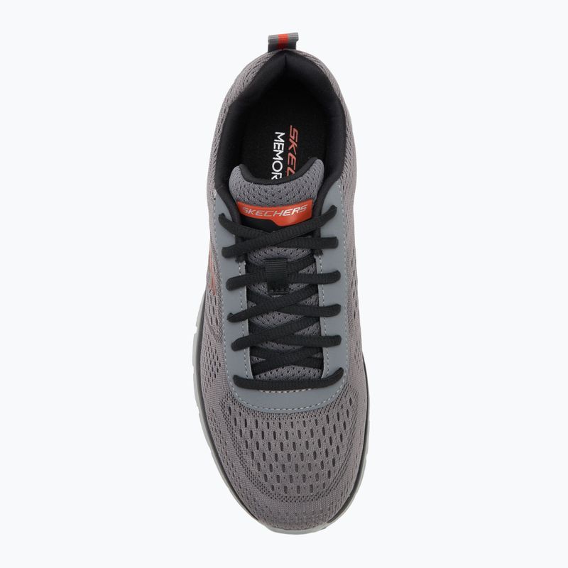 Încălțăminte pentru bărbați Skechers Track Leshur charcoal/orange 5
