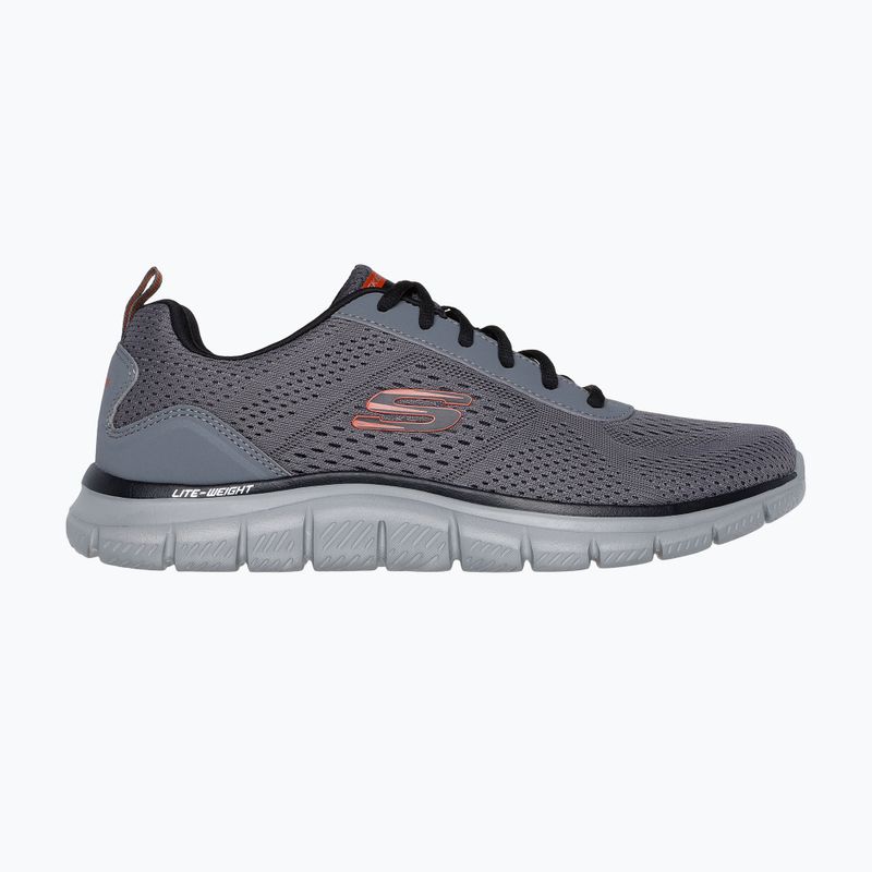 Încălțăminte pentru bărbați Skechers Track Leshur charcoal/orange 2
