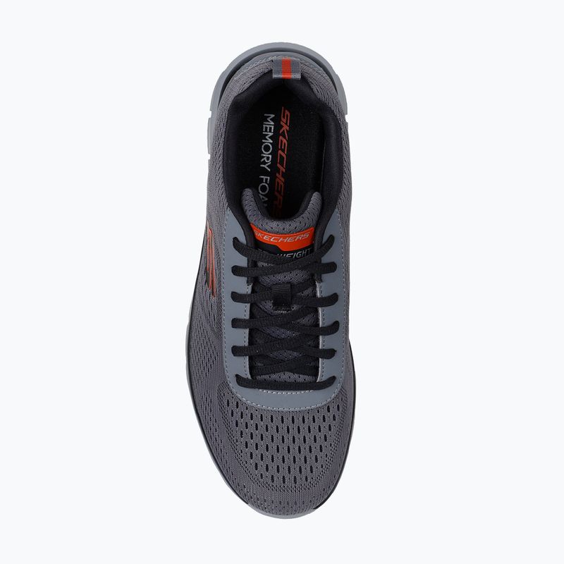 Încălțăminte pentru bărbați Skechers Track Leshur charcoal/orange 5