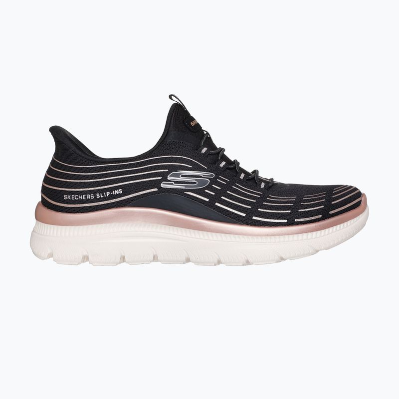 Încălțăminte pentru femei  SKECHERS Summits Plus Soft Luster black/rose gold 9