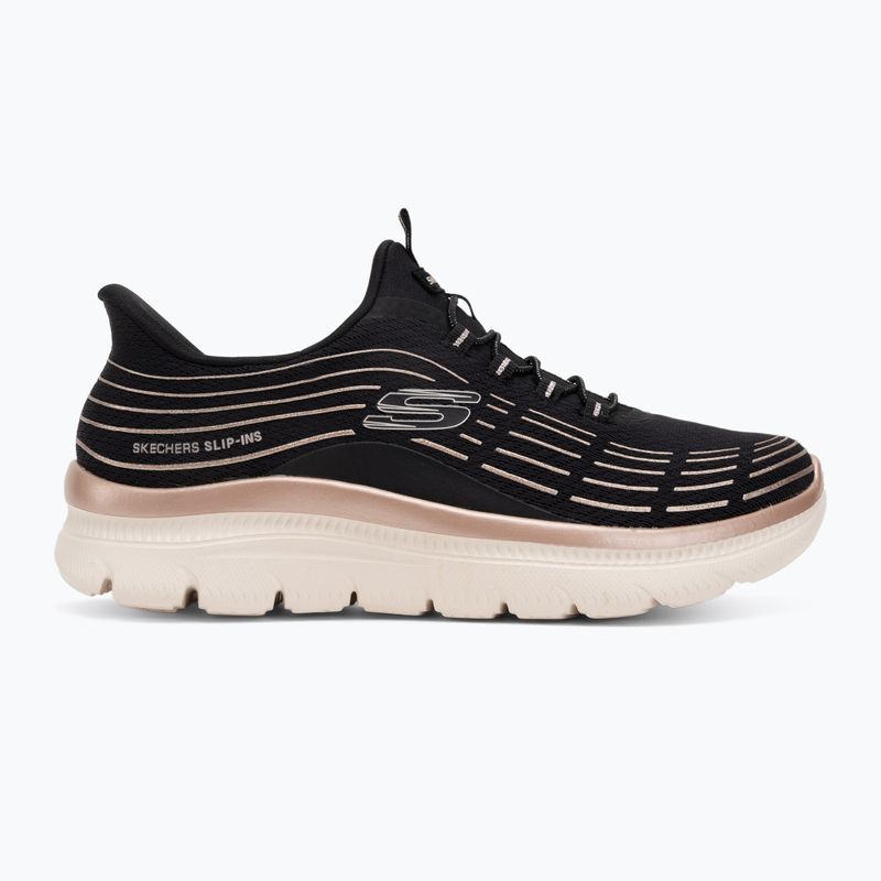 Încălțăminte pentru femei  SKECHERS Summits Plus Soft Luster black/rose gold 2