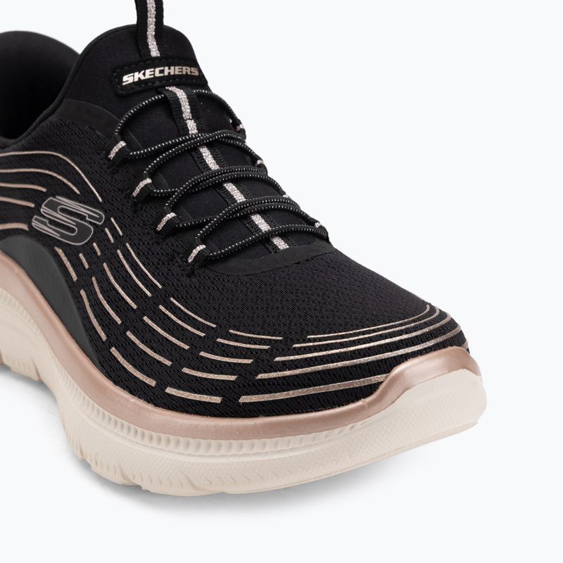 Încălțăminte pentru femei  SKECHERS Summits Plus Soft Luster black/rose gold 7