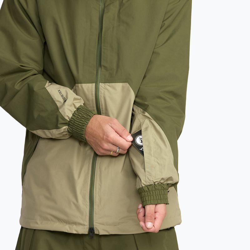 Geacă de snowboard pentru bărbați Volcom Longo GTX dark olive 10
