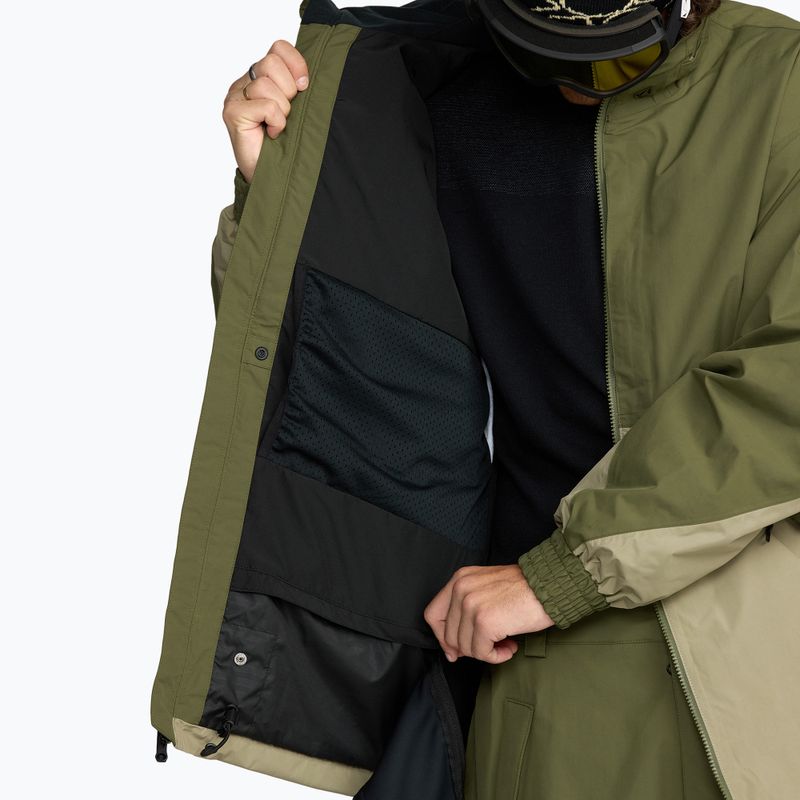 Geacă de snowboard pentru bărbați Volcom Longo GTX dark olive 11