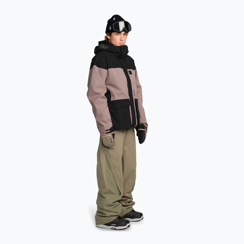 Geacă de snowboard pentru bărbați Volcom Kleveland mauve 2