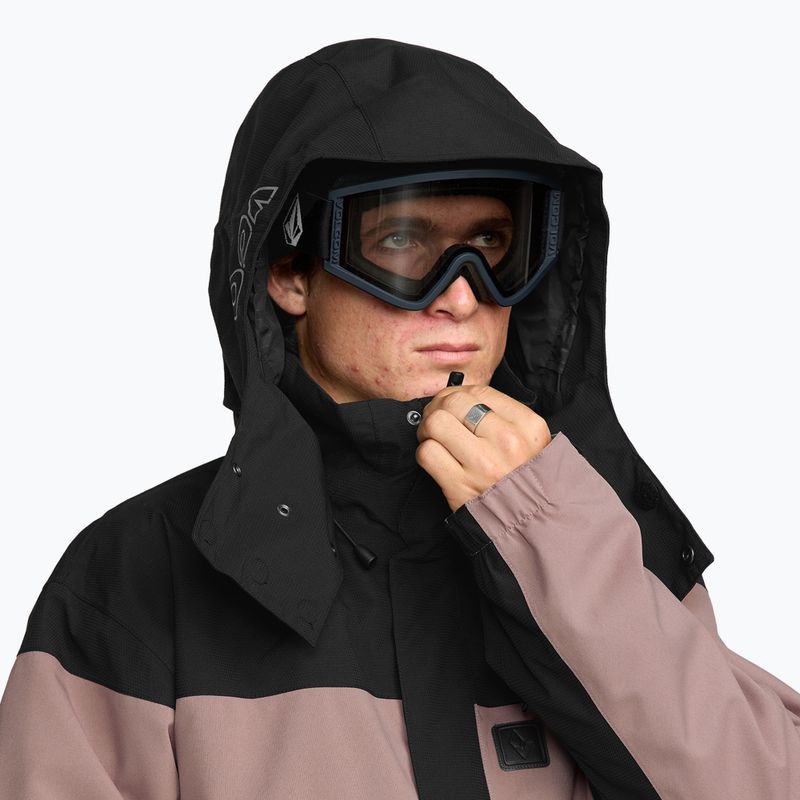 Geacă de snowboard pentru bărbați Volcom Kleveland mauve 6