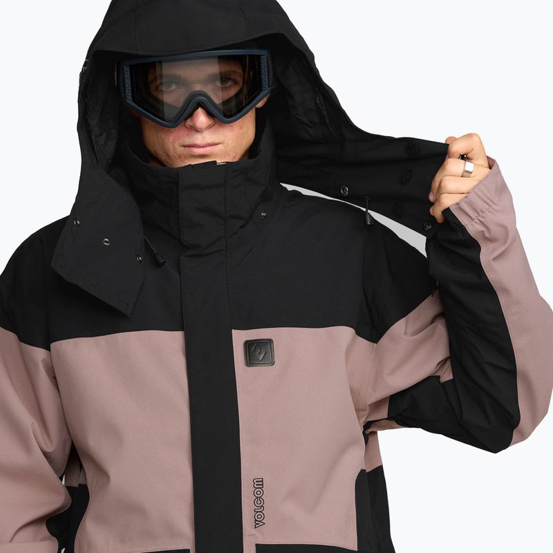 Geacă de snowboard pentru bărbați Volcom Kleveland mauve 7