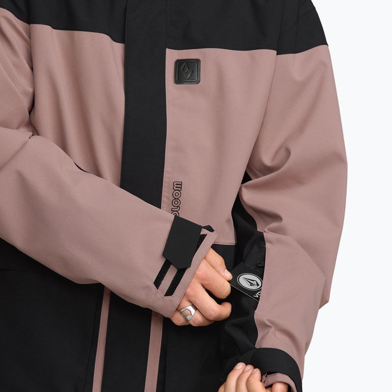 Geacă de snowboard pentru bărbați Volcom Kleveland mauve 10