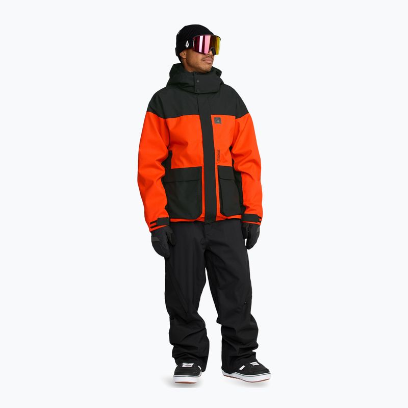 Geacă de snowboard pentru bărbați Volcom Kleveland orange shock 2