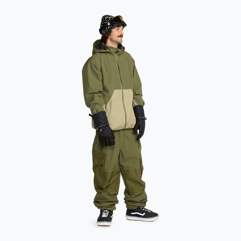 Pantaloni de snowboard pentru bărbați Volcom Longo GTX dark olive 2
