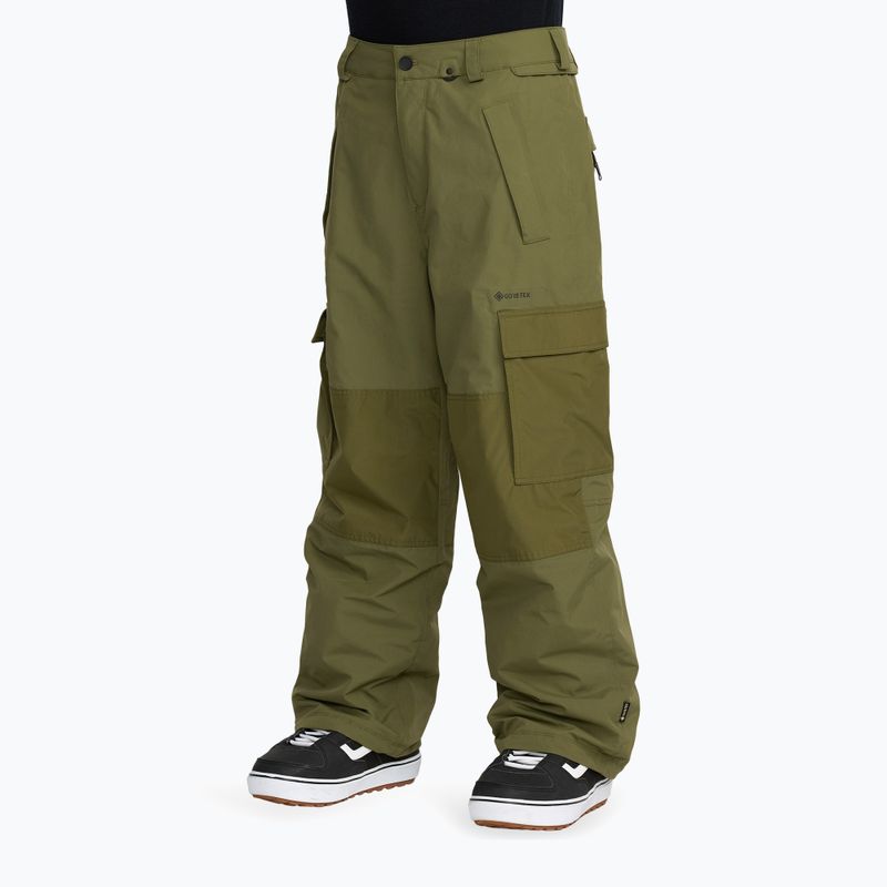 Pantaloni de snowboard pentru bărbați Volcom Longo GTX dark olive 5