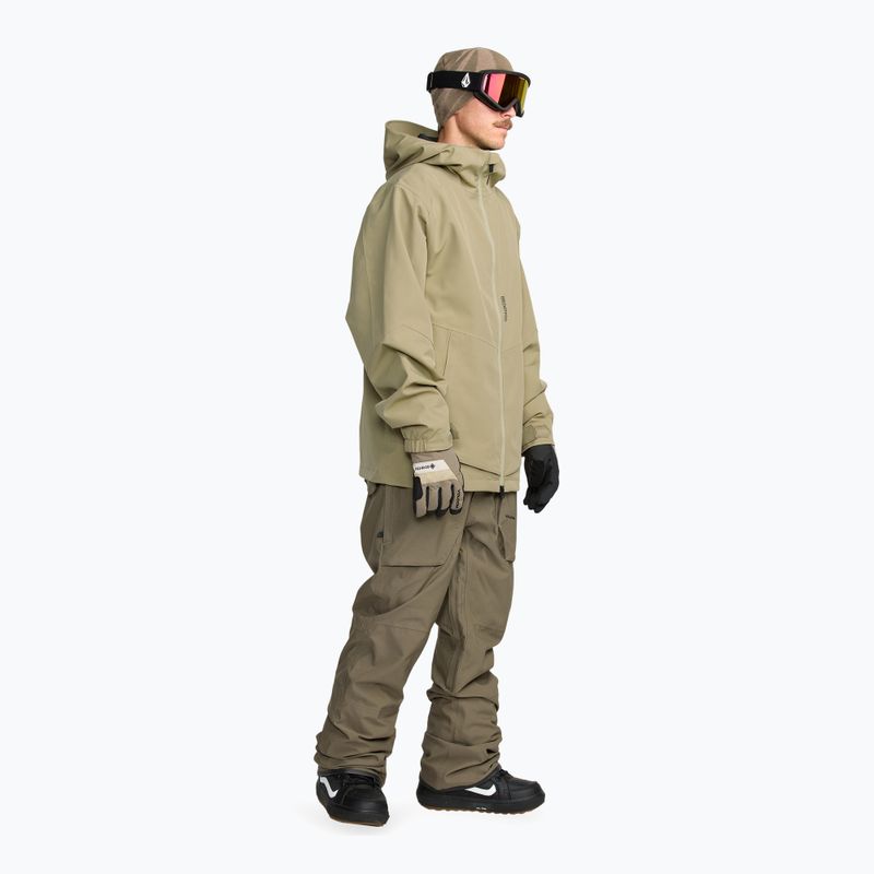 Pantaloni de snowboard pentru bărbați Volcom Roan Bib Overall military 2