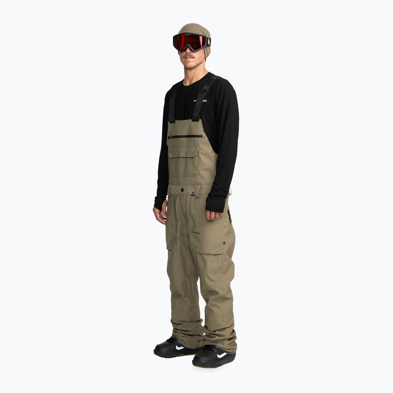 Pantaloni de snowboard pentru bărbați Volcom Roan Bib Overall military 5