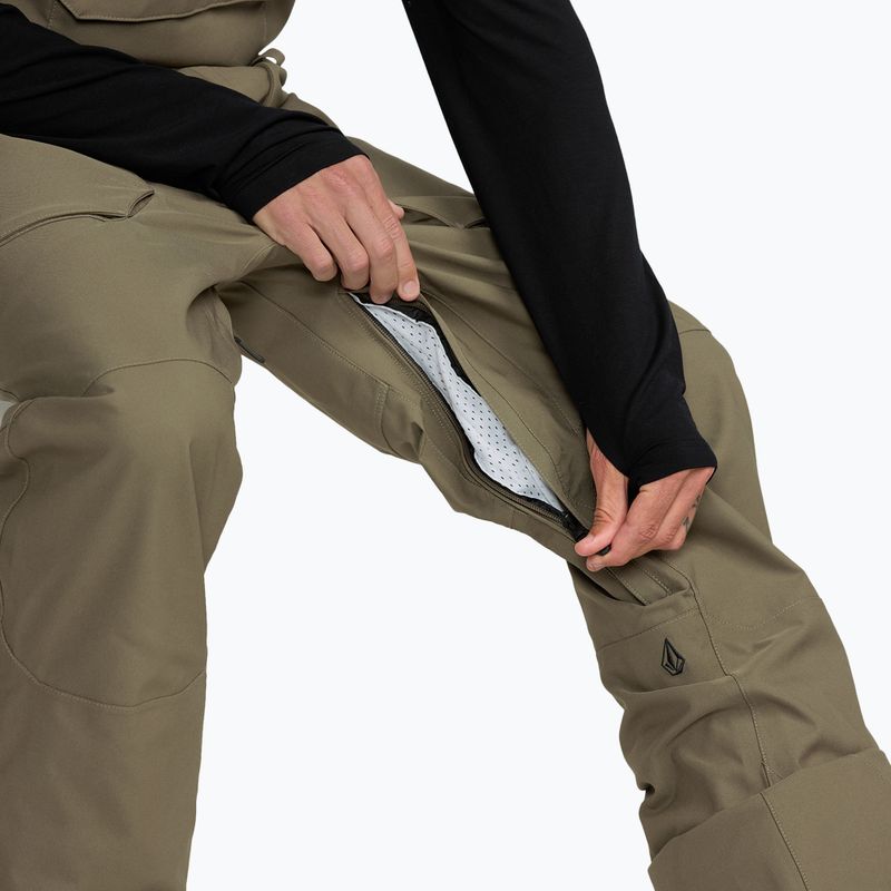 Pantaloni de snowboard pentru bărbați Volcom Roan Bib Overall military 9
