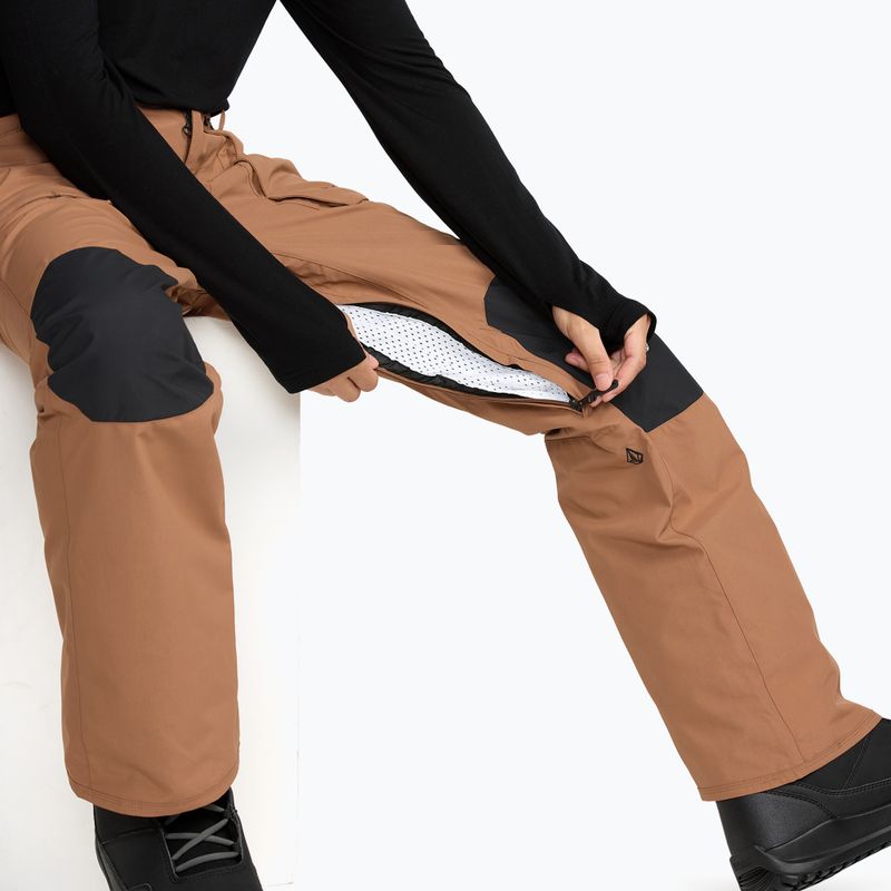 Pantaloni de snowboard pentru bărbați Volcom Roan terra brown 6