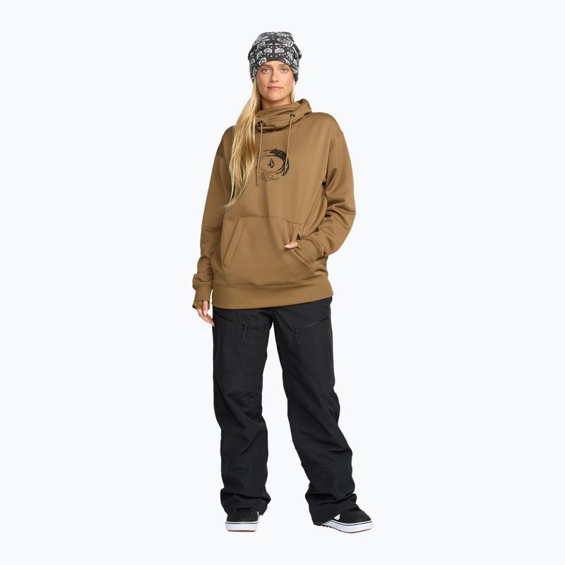 Bluză de snowboard pentru femei Volcom Riding Hydro P/O bronze 2