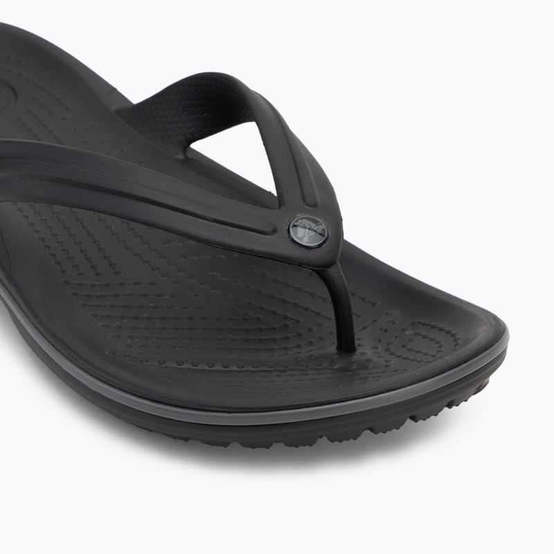 Papuci Crocs Crocband Flip black/slate grey 7