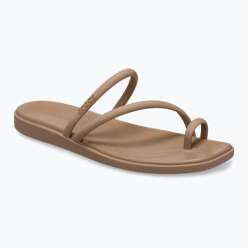 Șlapi pentru femei Crocs Miami Toe Loop Sandal milk chocolate 8
