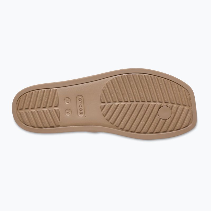 Șlapi pentru femei Crocs Miami Toe Loop Sandal milk chocolate 10