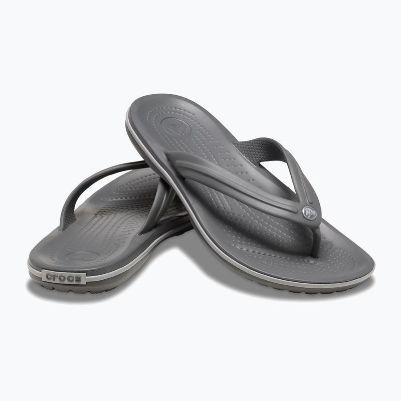 Papuci Crocs Crocband Flip slate grey/smoke 2