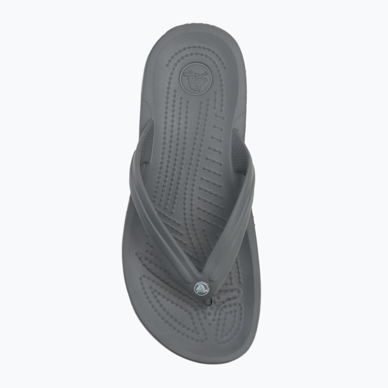 Papuci Crocs Crocband Flip slate grey/smoke 5