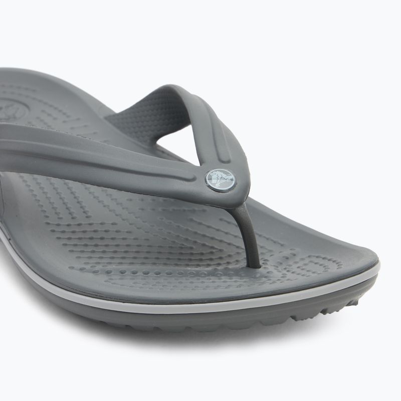 Papuci Crocs Crocband Flip slate grey/smoke 7