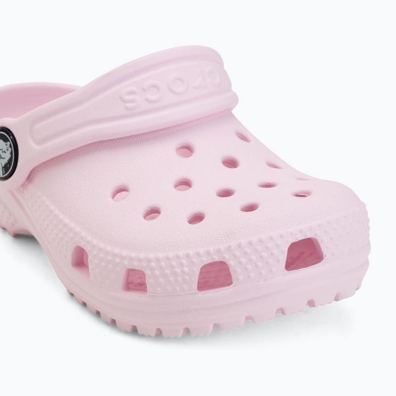 Șlapi pentru copii Crocs Classic Clog Toddler pink milk 8