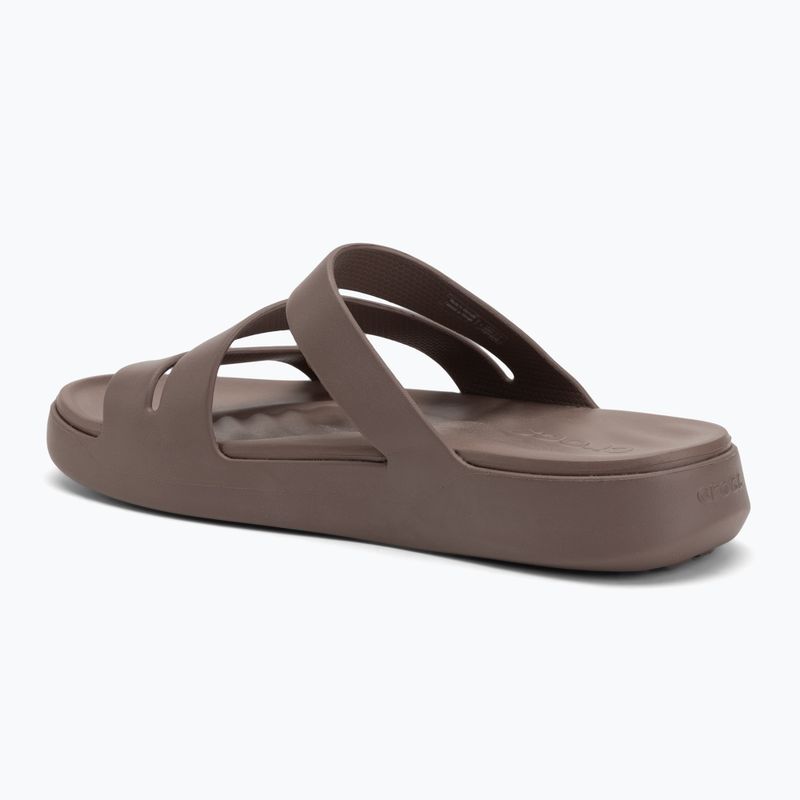 Papuci Crocs Getaway Strappy truffle 3