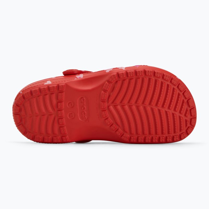 Papuci pentru copii Crocs Classic Valentines Day Clog Kids cherry red 5