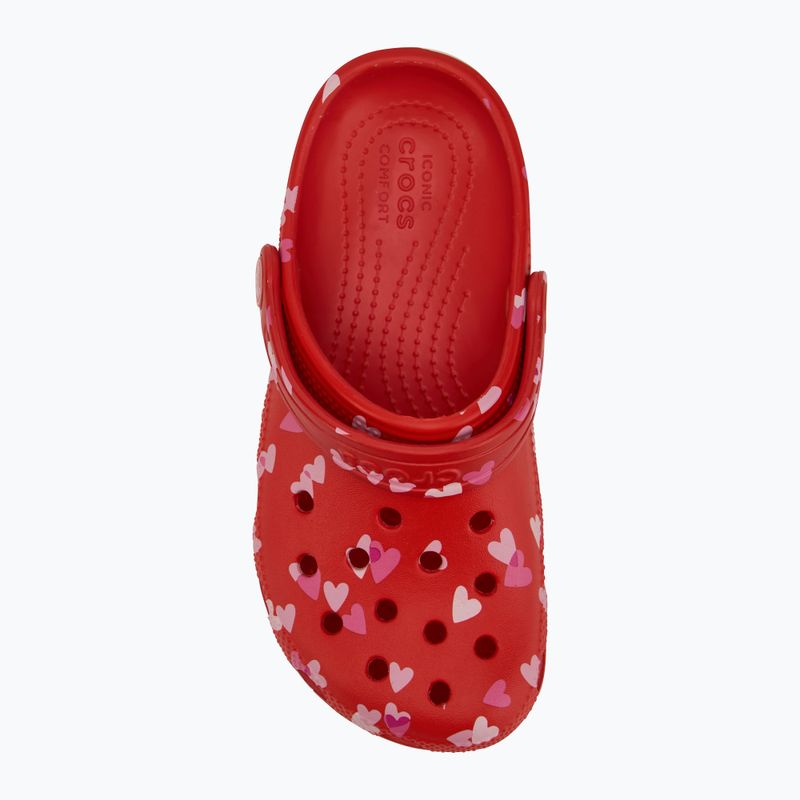 Papuci pentru copii Crocs Classic Valentines Day Clog Kids cherry red 6