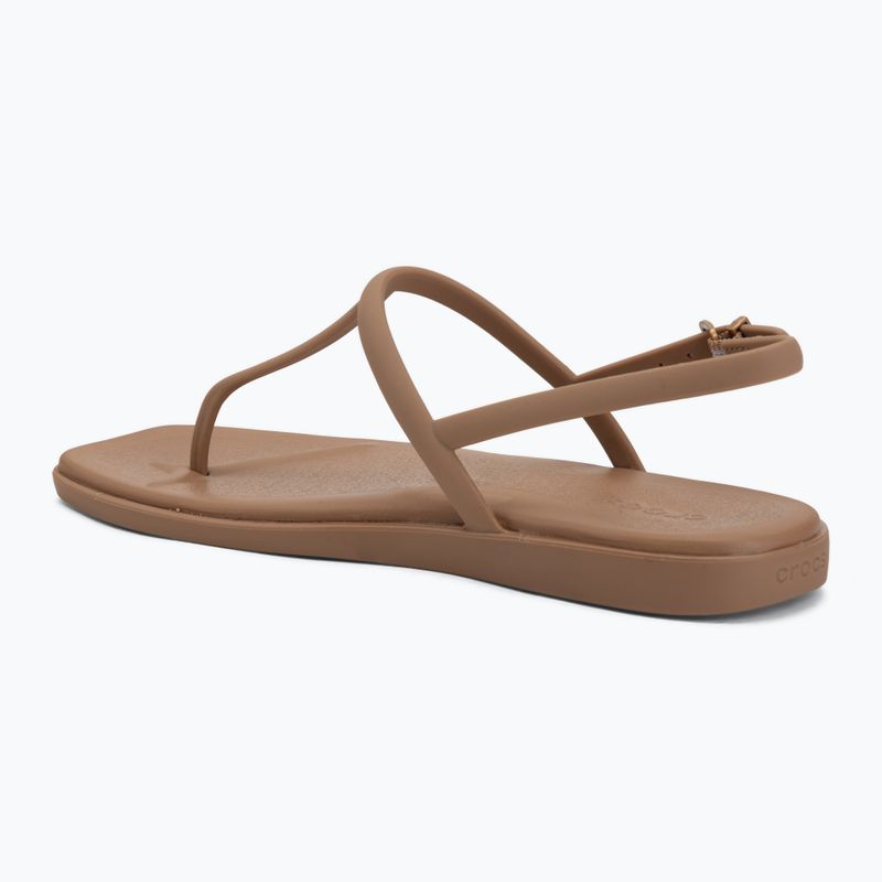 Sandale de damă Crocs Miami Thong Flip milk chocolate 3